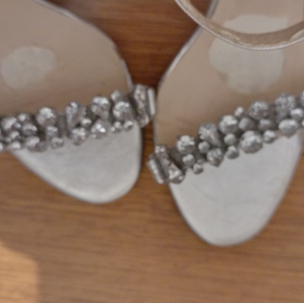 Tony Bianco Silver Kosta Diamente  strap stiletto heel in size 6 - Picture 5 of 9